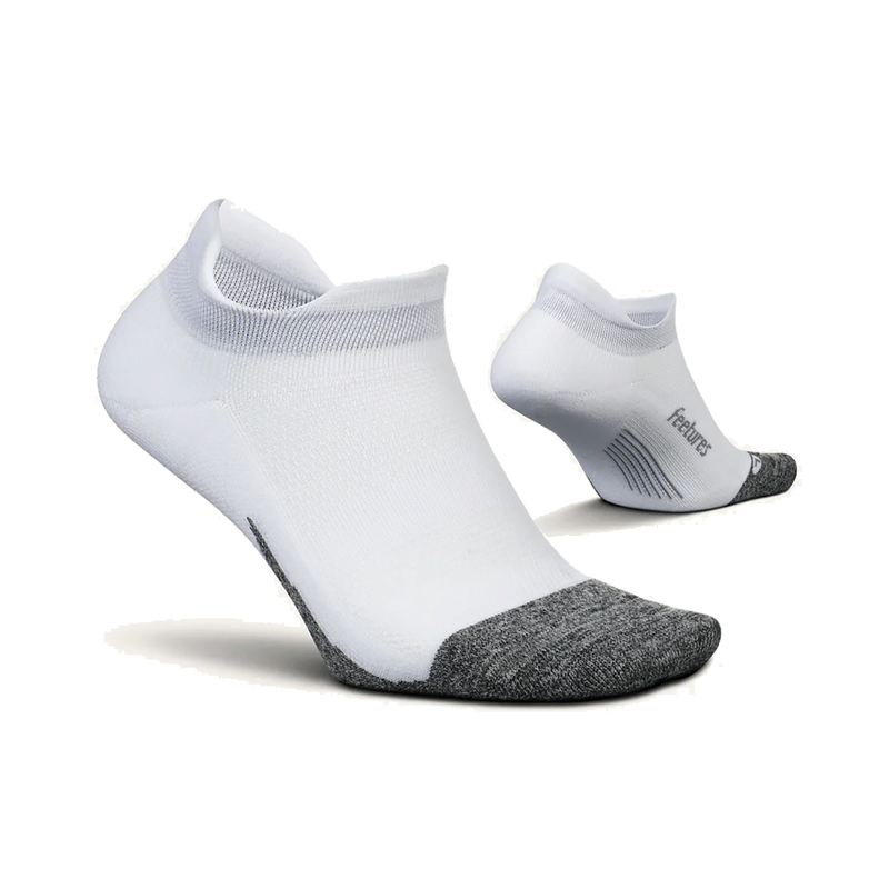 Feetures Elite Light Cushion No Show Tab - White