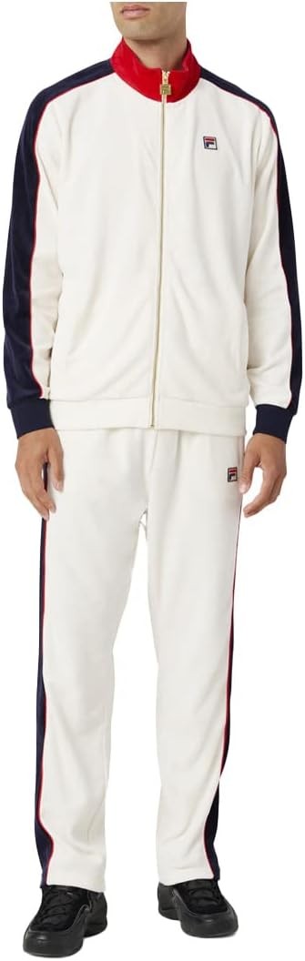 Fila Men's CIMA Velour Pant LM037848 Peac/Gard/Cred