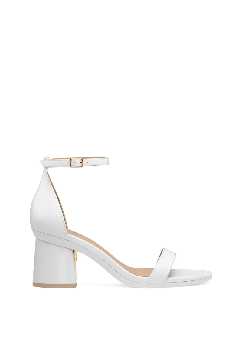 Flare Block Heel Kit 3 White