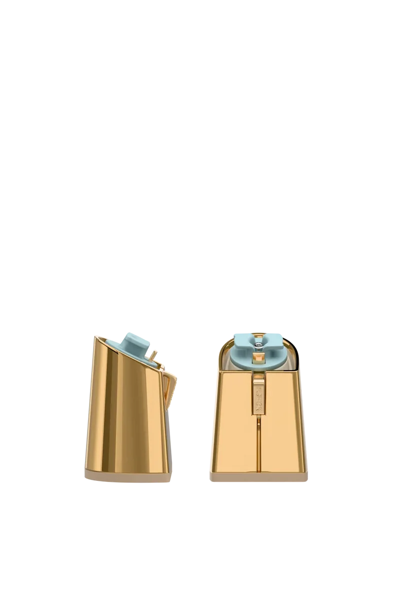 Flare Block Heel Kit 4 Gold Metallic