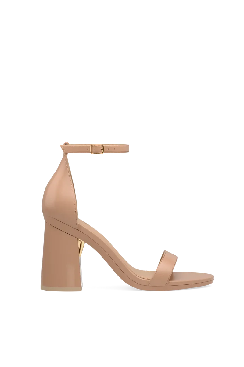 Flare Block Heel Kit 4 Latte