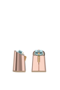 Flare Block Heel Kit 4 Rose Gold Metallic