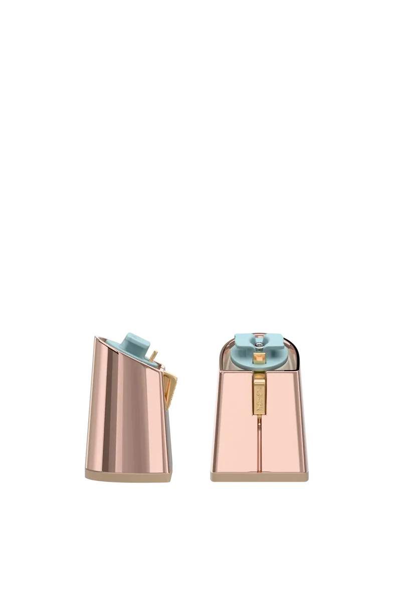 Flare Block Heel Kit 4 Rose Gold Metallic
