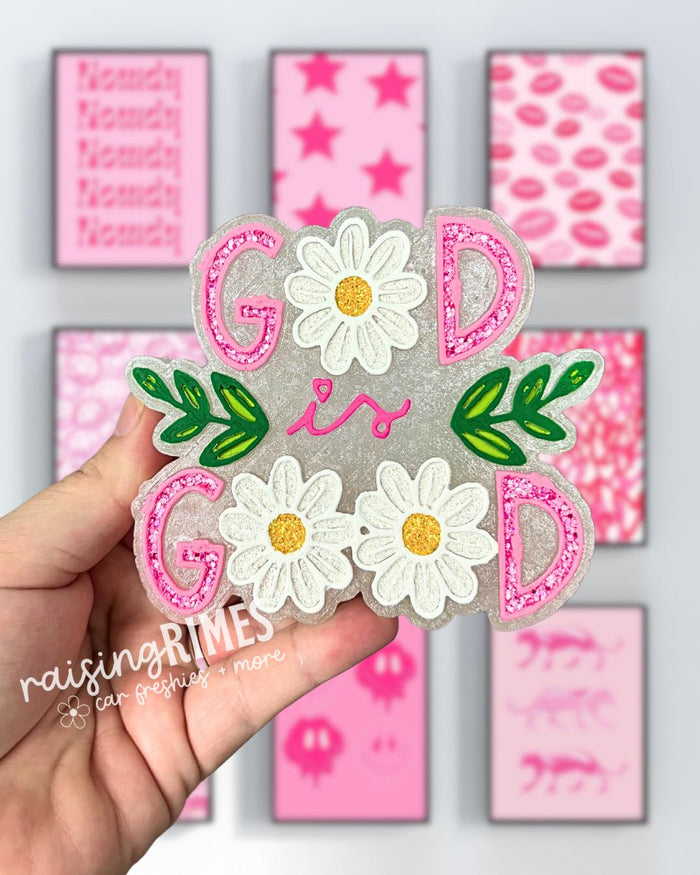 Floral God is Good Silicone Mold