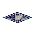 Four-Wheeled Carriage Navy Silk Diamond Scarf