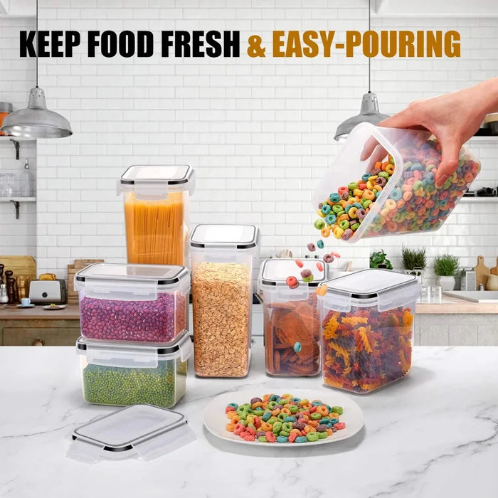 FreshKeep™ 7-Piece BPA-Free Airtight Food Storage Container Set – Includes 10 Labels & Marker