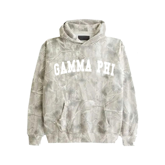 Gamma Phi Beta Camouflage Pullover Hoodie - GAMMA PHI
