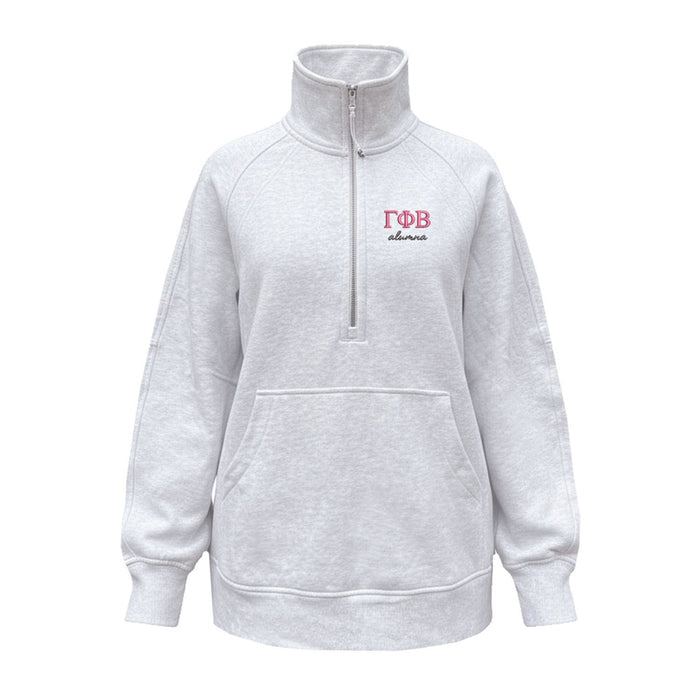 Gamma Phi Beta lululemon Scuba Oversized Funnel-Neck Half Zip Long - alumna