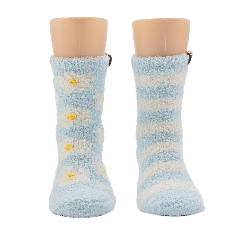 GIRLS DAISY COZY CREW 2PPK