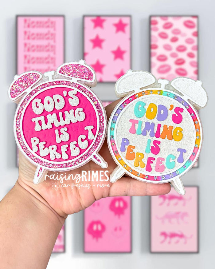 God's Timing Is Perfect Silicone Mold