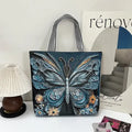Gold Embroidery Animal Tote Bag Stylish Shoulder Tote
