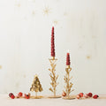 Gold Leaves & Berries Taper Holder