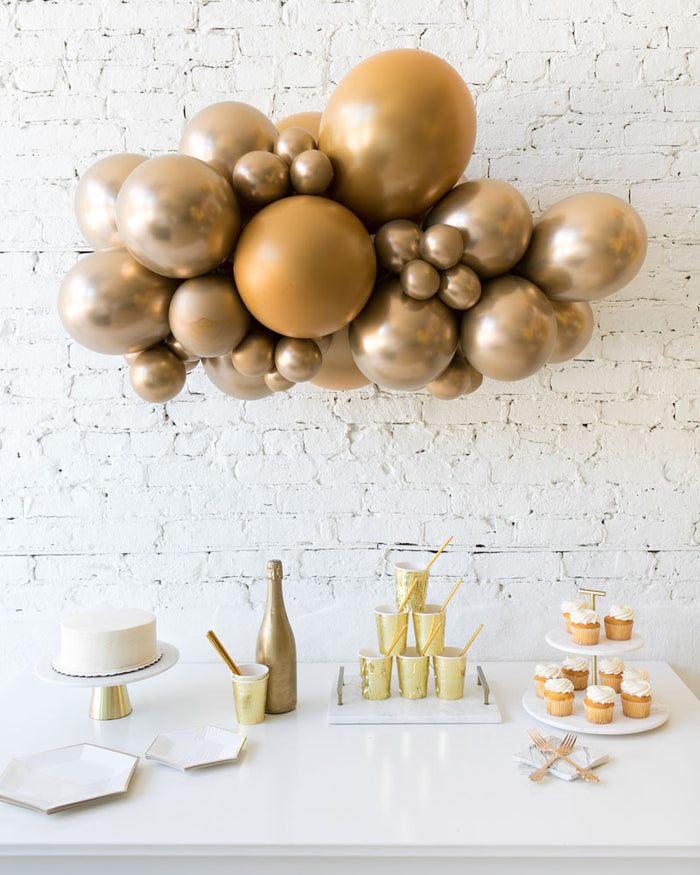 Golden - Backdrop Balloon Garland Install Piece