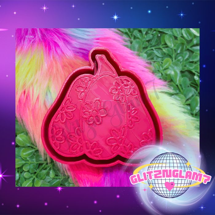 Gourd w/ Daisies Silicone Mold