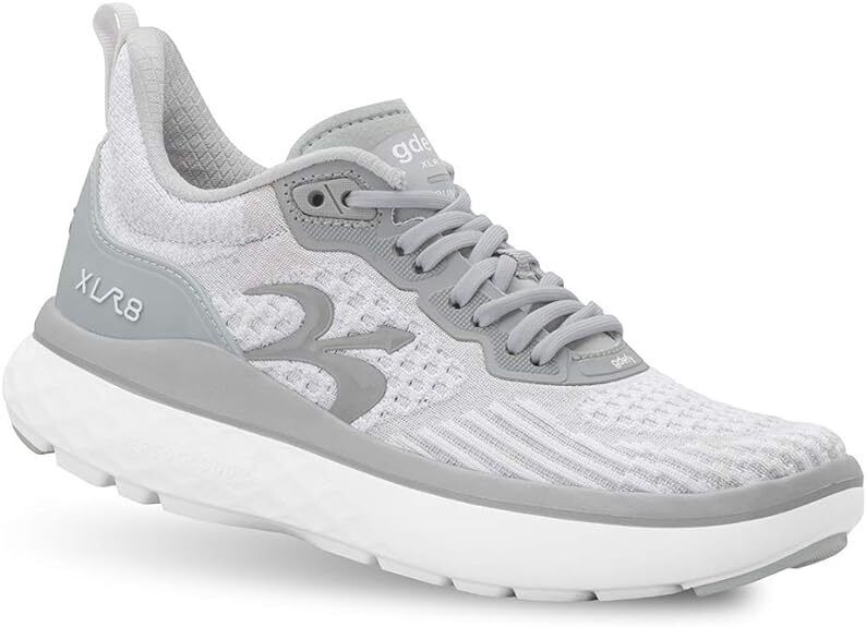 Gravity Defyer Women's XLR8 RUN TB9034FGW Gray/White Sneaker Brand New - AllSportsWearUSA