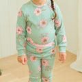 Green Bloom Pajama Set