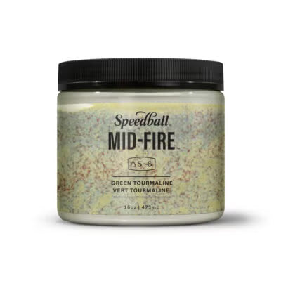 Green Tourmaline Speedball Mid Range Glaze Pint