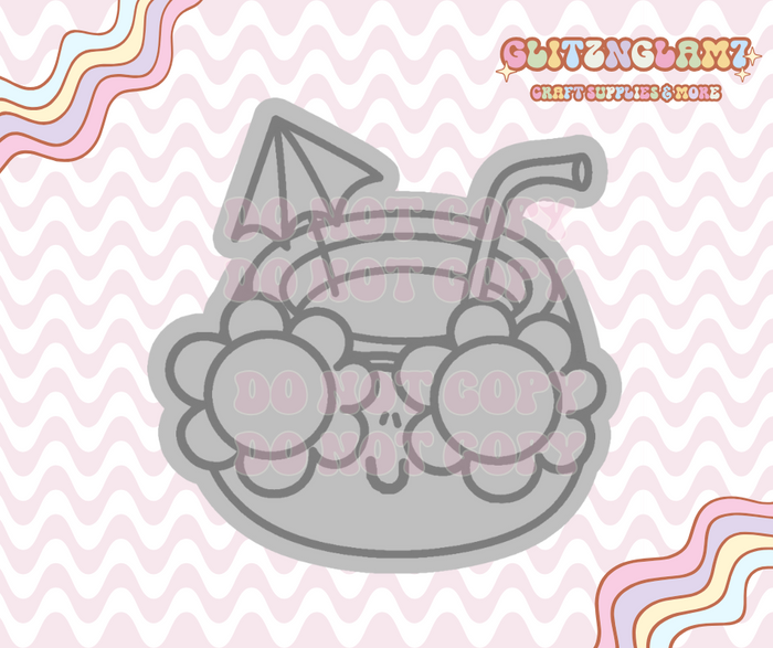 Groovy Coconut Drink Premium Silicone Mold