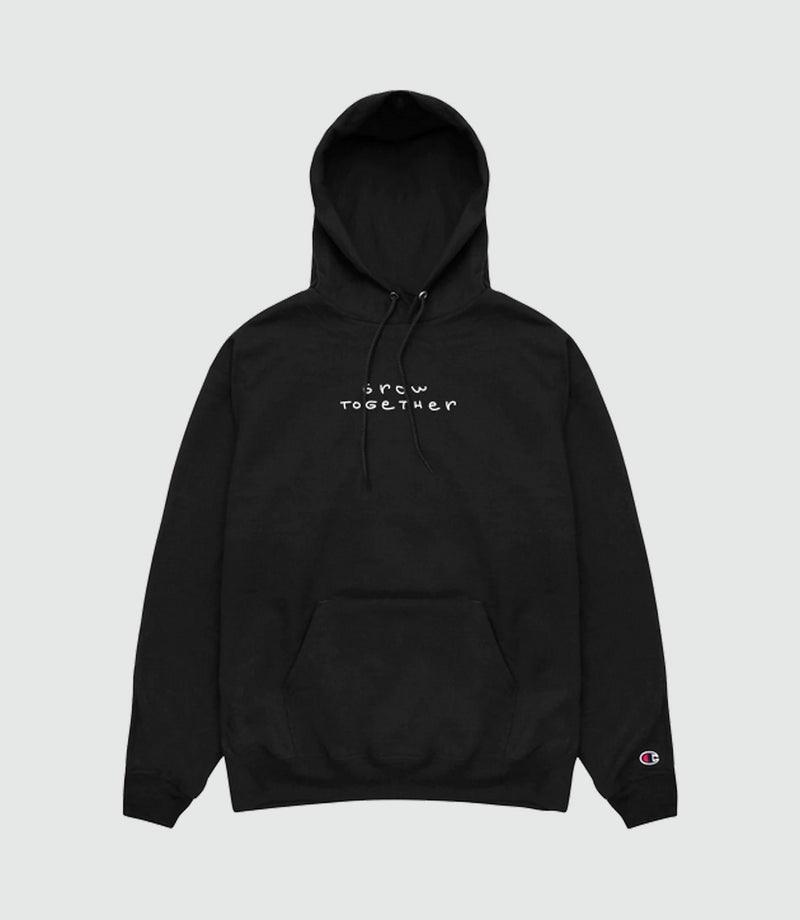 GROW TOGETHER PULLOVER HOODIE "BLACK"
