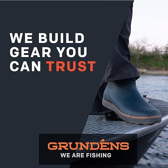 Grundens Men’s DECK-BOSS 60008-410 Black Ankle Boot Brand New - AllSportsWearUSA
