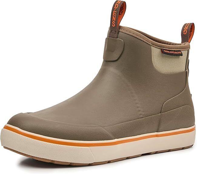 Grundens Men's DECK-BOSS Ankle Boot Monument Brown 60008-355 - AllSportsWearUSA
