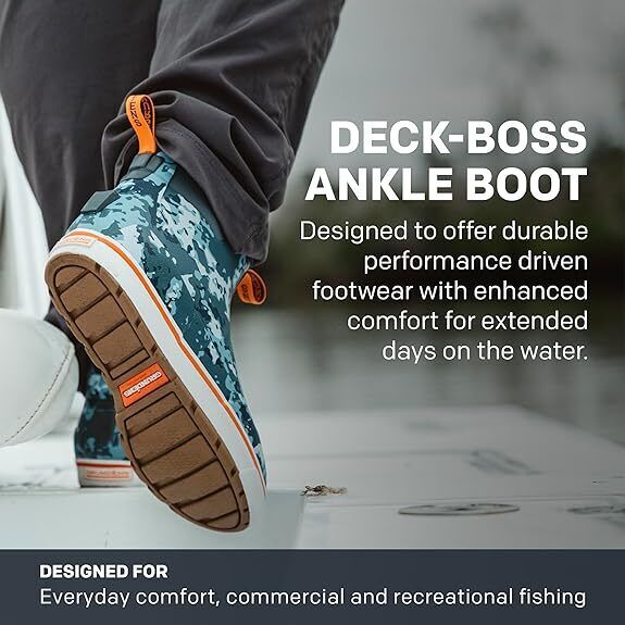 Grundens Men's DECK-BOSS Ankle Boot Monument Brown 60008-355 - AllSportsWearUSA