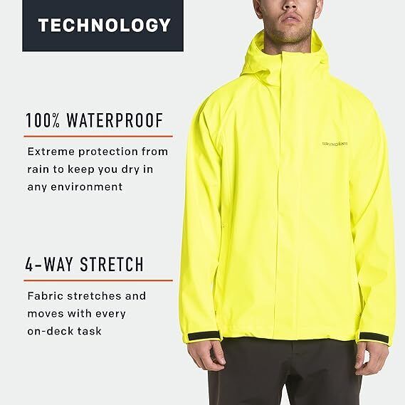 Grundens Mens Neptune 319 Green Commercial Fishing Jacket - AllSportsWearUSA