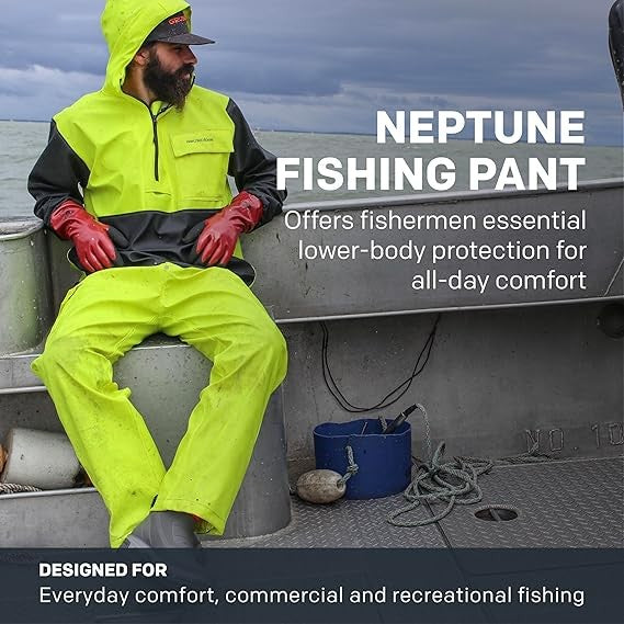 Grundens Men’s Neptune Fishing Pants 10078-001 Waterproof Breathable Black