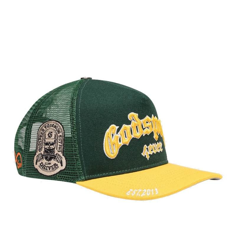 GS FOREVER TRUCKER HAT GREEN / YELLOW