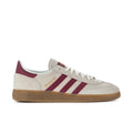 Men's Handball Spezial suede sneakers, beige with burgundy stripes and gum sole