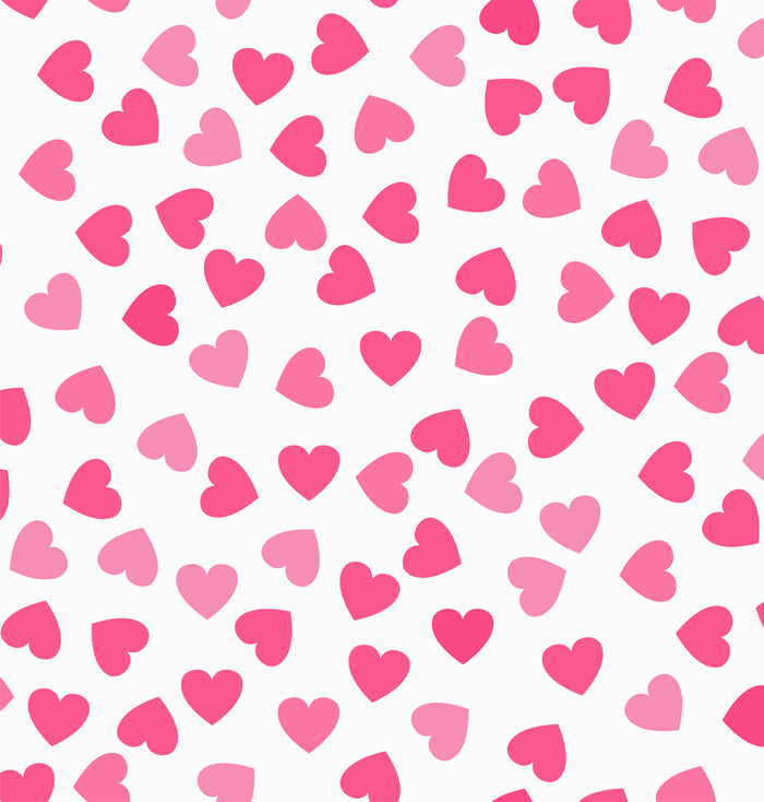 Heart Fabric, Pink Multi-colored Heart Fabric, Cotton or Fleece, 3583 - Beautiful Quilt