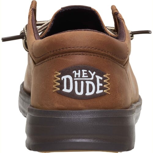 Hey Dude Men's Paul Leather Casual Shoes 45157-2LU Robe Brown