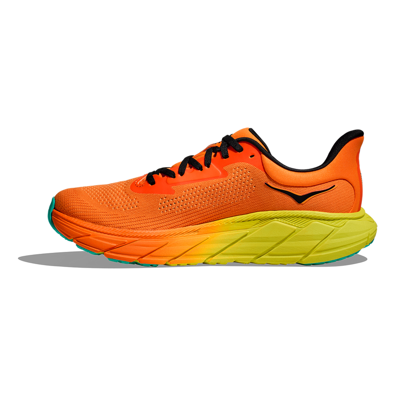 Hoka Arahi 7 - Electric Tangerine - Black
