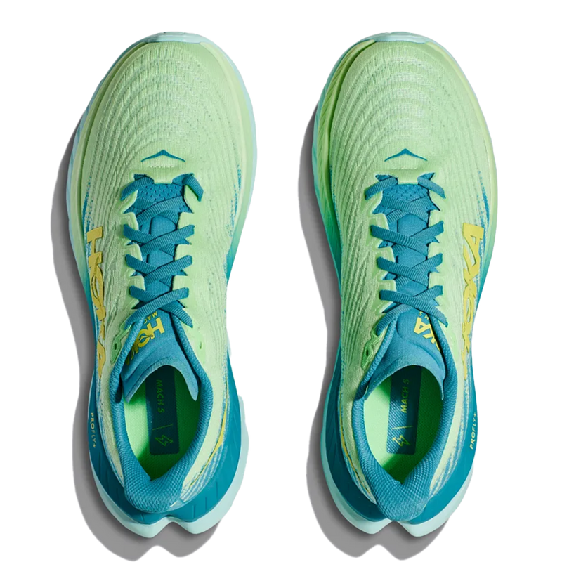 Hoka Mach 5 - Lime Glow - Ocean Mist