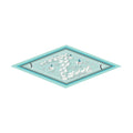 Horses Blue Silk Diamond Scarf