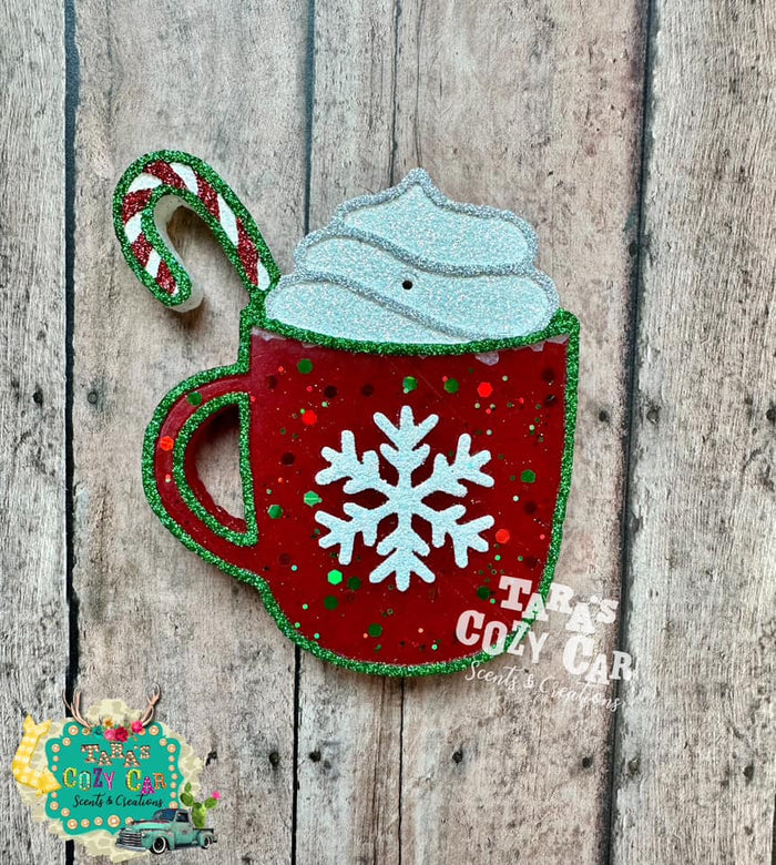 Hot Cocoa Cup w/ Candy Cane Silicone Mold