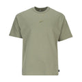 Men's sage green essential t-shirt with small chest Nike logo and crew neck