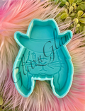 Bunny w/ Cowboy Hat Freshie Silicone Mold