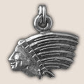 INDIAN PROFILE ZIPPER PULL