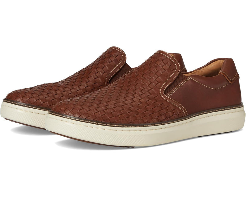 Johnston & Murphy Mcguffey 2 Woven Slip-On Men's 25-2996 Tan Woven Full Grain