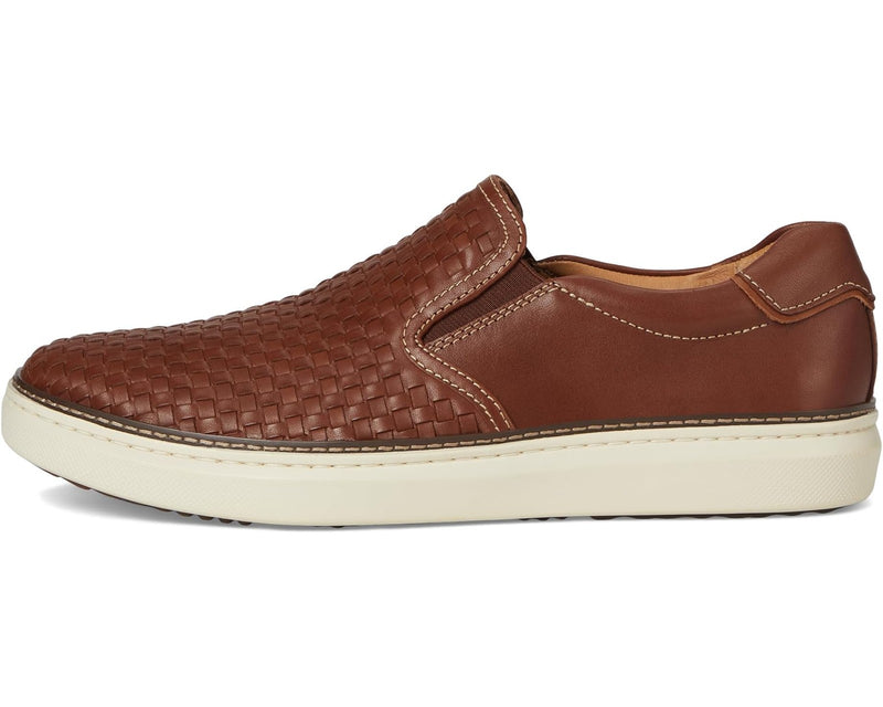 Johnston & Murphy Mcguffey 2 Woven Slip-On Men's 25-2996 Tan Woven Full Grain