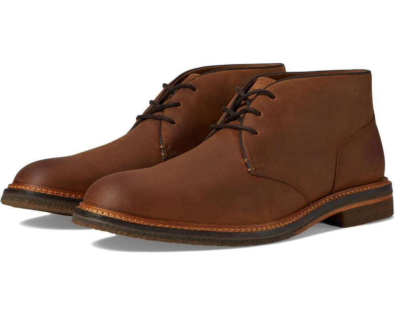 Johnston & Murphy Men's Calder Chukka Boots 020-07282 Brown Oiled Full Grain