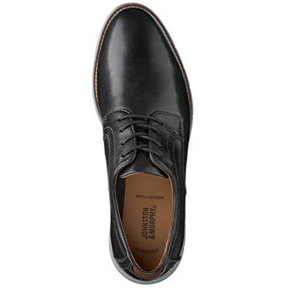 Johnston Murphy Men's Holden Plain Toe 20-8371 Black Full GrainJohnston Murphy