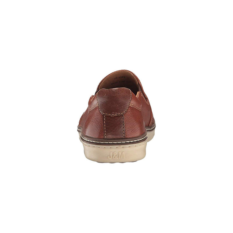 Johnston & Murphy Men's McGuffey Woven Leather Slip On 25-1382 Brown Classic