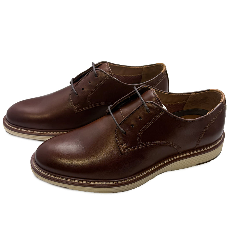 Johnston & Murphy Men's Upton Plain Toe Dress Shoes 020-03520 Tan Full Grain