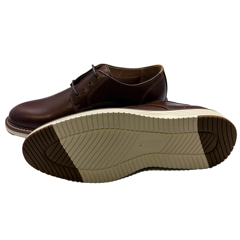Johnston & Murphy Men's Upton Plain Toe Dress Shoes 020-03520 Tan Full Grain