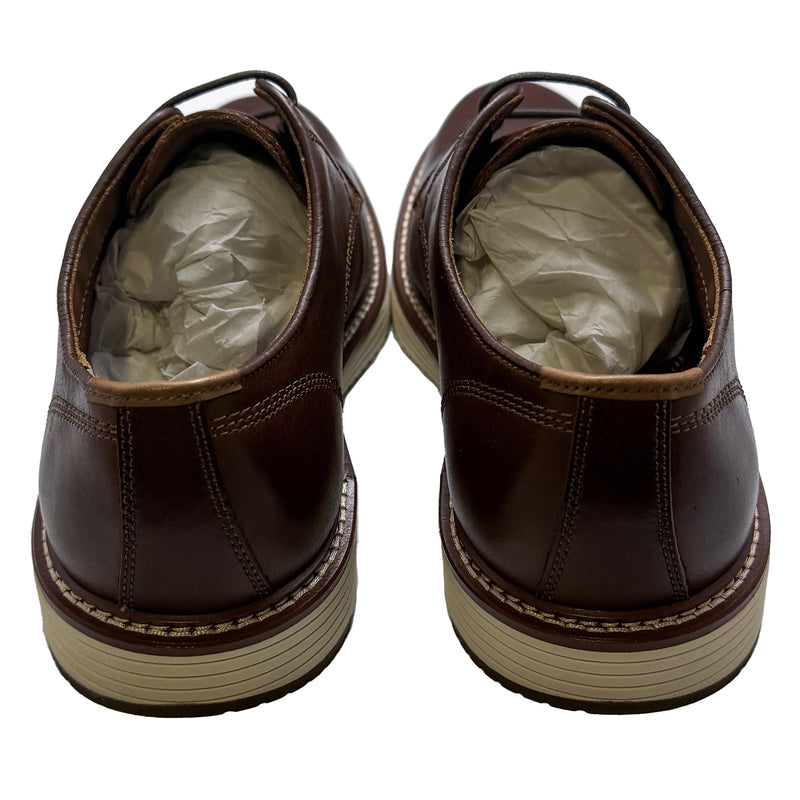 Johnston & Murphy Men's Upton Plain Toe Dress Shoes 020-03520 Tan Full Grain