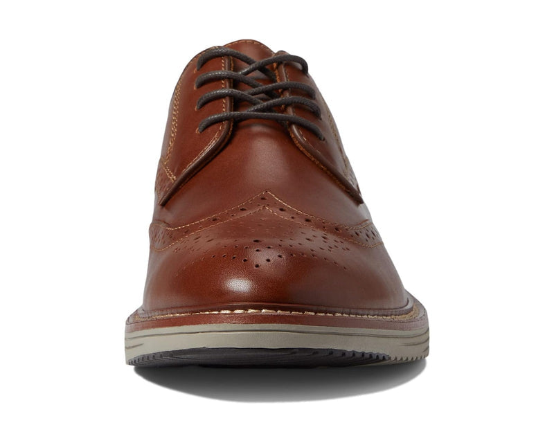 Men's Johnston & Murphy Upton Wing Tip Dress Shoes 20-3533  Tan Full Grain