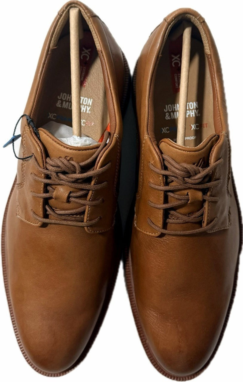 Johnston & Murphy Men's XC Parker Plain Toe Dress Shoes 020-04381 Tan