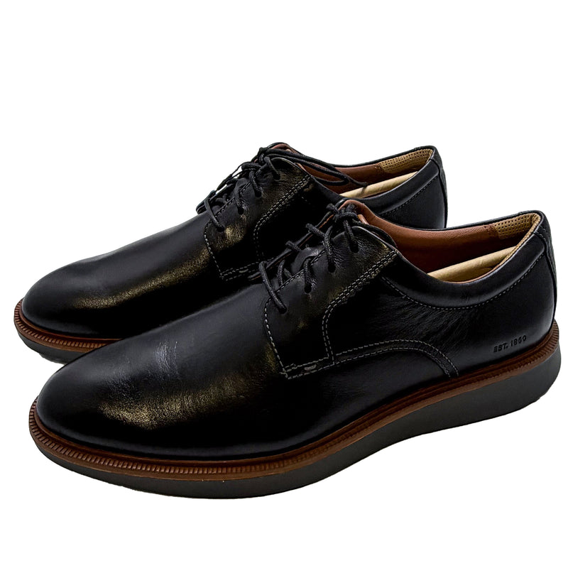 Johnston & Murphy XC+ Parker Plain Toe Lace up Dress Shoes 020-04383 Black